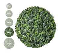 HORO.ES Bola de Césped Artificial, Bola de topiario de boj, Bola de Planta de plástico Verde con 5 tamaños para Espacios Interiores, jardín, decoración de Bodas y decoración del hogar (37CM)