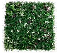 HORO.ES Césped Artificial Decorativo en Panel para Jardín Vertical Interior, Placa Verde para Decoración de Paredes, 100 x 100 cm (Caribe)