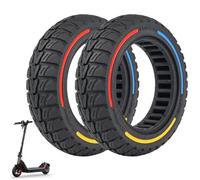 HORO.ES Neumáticos 9,5 x 2,5 - 6,1 pulgadas, neumáticos sólidos de goma maciza para NIU KQi3 Sport/Pro/Max Scooter eléctrico delantero o trasero neumáticos de repuesto macizos de panal de abeja (2)