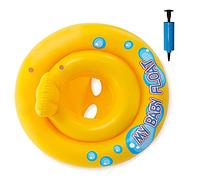 Horolas Anillo de natación salvavidas para bebés, hinchables, doble airbag, anillo de piscina salvavidas flotadores para niños de 6 a 36 meses