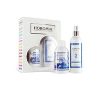 HOROMIA Horotwins - Perfume para la colada de 250 ml y Deo Tessuti Spray de 250 ml - Caja de regalo Blue - Flor de loto
