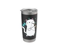 Horóscopo del signo del zodiaco de Sagitario como gato Vaso térmico de acero inoxidable de doble pared