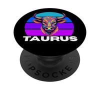 Horóscopo Tauro El Toro, Astrología Tauro, Toro Multicolor PopSockets PopGrip Adhesivo