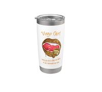 Horóscopos de astrología de cumpleaños de labios rojos para niñas Virgo Vaso térmico de acero inoxidable de doble pared
