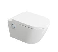 HOROW Ducha WC G07 inteligente de pared, sin bordes, con varios modos de ducha, Smart WC con cierre rápido, inodoro colgante con función de bidé, inodoro Taharet con boquilla autolimpiable