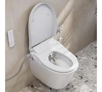 HOROW Smart Bidet - Asiento de inodoro con bidé - Agua caliente instantánea - Boquilla de iones de plata - Potente desodorización - Asiento con calefacción y secador de aire caliente - Control dual