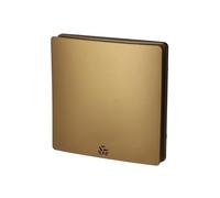 HOROZ ELECTRIC Extractor Baño 100 mm Silencioso Dorado con Filtro 12W FELIX - Extractor de Aire 100 m³/h 43 dB -Ventilación Baño Cocina y Aseo - Antihumedad y Antimoho