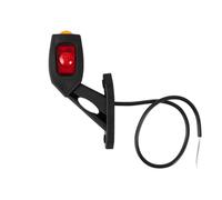 HORPOL LD 2109/P Piloto LED de Gálibo Derecho para Remolque Lámpara de Posición 3 Funciones Blanca Roja Naranja 12V 24V Brazo de Goma Diagonal IP68 Homologada