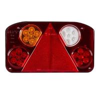 HORPOL LZD 845 Piloto Trasero LED Izquierdo 6 Funciones para Remolque Lámpara de Freno Posición y Antiniebla 12V 24V Impermeable IP55 Homologado 238x138mm
