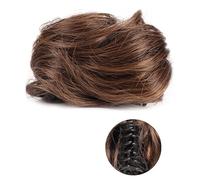 Horquilla 1/2 PCS Accesorio Updo Postizos for Mujeres Niñas Mini Garra Extensiones de Moño de Cabello Ondulado Rizado Sintético Clip de Peluca en Orejas Sucias y de Gato Cortas Para sujetar y decorar