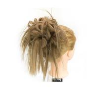 Horquilla 2 uds moño de pelo desordenado pieza Updo falso Scrunchies extensión ondulado rizado postizos cola de caballo moño diadema for mujeres Para sujetar y decorar el cabello(Ash Copper)