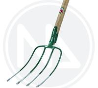 HORQUILLA 4 dientes de acero galvanizado con MANGO 135 cm PAPILLON Made in Italy