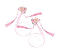 Horquilla china, accesorios for el cabello chinos, horquilla de flores, 2 piezas de horquilla de abanico, accesorios for el cabello de estilo japonés, pinzas for el cabello con cinta, pinzas for el ca