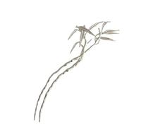 Horquilla china vintage, palillos for el pelo, horquillas for el pelo, pinzas for el pelo for mujer, tocados de boda, accesorios de joyería, accesorio for el pelo (color: negro)(Bamboo Leaf Silver L)