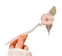 Horquilla colgante para el pelo con flores, palillos antiguos con flecos, para disfraz chino femenino, accesorio de peinado