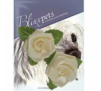 Horquilla con 2 rosas marfil