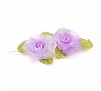 Horquilla con 2 rosas moradas