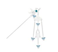 Horquilla Con Borlas Horquilla con forma de luna, palillo for el pelo borlas cuentas moradas for mujer, joyería for cabello Hanfu china, accesorios retro for boda