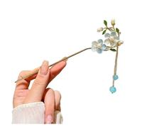 Horquilla Con Borlas Palillo for el cabello con borlas de hoja ginkgo, accesorio for chino Hanfu, horquilla inserción hada, palillo, joyería antigua for moño niñas, tiara(Color4)