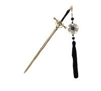 Horquilla con borlas y espadas únicas, accesorio de moda, accesorio de moda, textura de aleación para niñas y mujeres