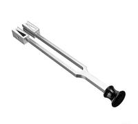 Horquilla de afinación de acero inoxidable de tono C de 128 Hz con tornillos de mano ajustables en dos estilos para afinación clara y precisa de varios instrumentos musicales (B)
