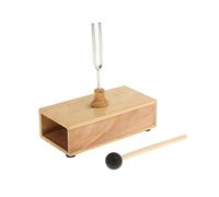 Horquilla de afinación de resonancia de 512 Hz con caja resonadora de madera, instrumento de enseñanza experimental para aprendizaje de música