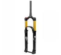 Horquilla de Aire para Bicicleta de 27,5/29 Pulgadas, suspensión para Descenso de montaña, Recorrido de 140 mm, Ajuste de Rebote, Bloqueo Manual, Eje pasante Delantero Recto/cónico de 1-1/8", refuerz