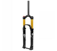 Horquilla de Aire para Bicicleta de 27,5/29 Pulgadas, suspensión para Descenso de montaña, Recorrido de 140 mm, Ajuste de Rebote, Bloqueo Manual, Eje pasante Delantero Recto/cónico de 1-1/8", refuerz