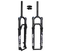 Horquilla de Bicicleta de montaña, Horquilla de suspensión para Bicicleta de montaña de 27,5" y 29", 120 mm de Recorrido, suspensión neumática, Control de Hombro, Tubo de dirección Recto de 1-1/8", l
