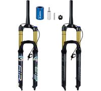 Horquilla de Bicicleta de montaña, Horquilla Delantera para Bicicleta de Carretera, Tubo de 1 1/2, lubricación de Larga duración, suspensión MTB, 27,5-29 Pulgadas, Recorrido de 160 mm, Cierre rápido