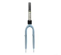 Horquilla de bicicleta plegable, 1 20 pulgadas 28.6 mm suspensión C/V freno con apertura de 75 mm, patas resistentes, horquilla para bicicletas compactas de ciudad (freno V azul)