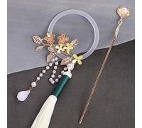 Horquilla de Boda, Horquillas for el Cabello Nupcial, Horquillas de Estilo Antiguo Chino Clips Palillos de Metal for el Cabello Horquillas Flor Borla Perlas Tocados (Color : E) ( Color : Onecolor )