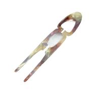 Horquilla de cabeza de albóndiga con patrón de moño de acetato dulce para mujer, niña (8)