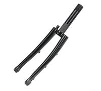 Horquilla de carbono para bicicletas plegables, diseño de tubo recto de 74 mm, apta para neumáticos Brompton y 16 (negro extinción)