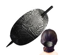 Horquilla De Cuero Con - Tox Cuero Oval Shape Clips | Pasador De