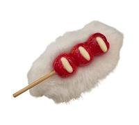 Horquilla de felpa de caramelo de espino creativo para mujeres y niñas, pinza de pelo suave y cómoda, herramienta de peinado para el año nuevo chino, clip de frutas
