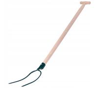 Horquilla de heno de acero KADAX con mango de madera, horquilla de jardín, 2 ...