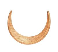 Horquilla de madera para el pelo de luna, para fiestas y reuniones, madera de pelo largo, 8,8 x 6 x 1,2 cm