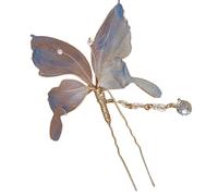 Horquilla de mariposa vintage para mujer, elegante borlas, palo de pelo de metal, accesorio de peinado para uso diario