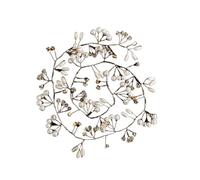 Horquilla de metal para el pelo con forma de U y perlas de cristal para mujer, 20 piezas (vides doradas de 50 cm)