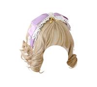 Horquilla de moda hecha a mano, diadema con lazo for mujer, diadema con lazo grande, tocado for niñas, vestido de Lolita, accesorios for el cabello(Purple)