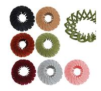 Horquilla de nido de pájaro, horquilla de nido de pájaro, 7 horquillas de plato, corbata de pelo, nido de pájaro, expandible, soporte para coleta y coletero