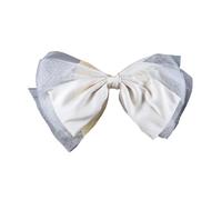Horquilla de novia con perlas y lazo para niñas, lazo de balletcore para desfiles, bailes, princesas, accesorios para el cabello, accesorios para el escenario