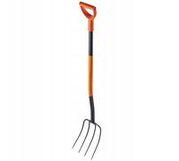 KADAX Horquilla de acero para pala, horquilla de 132 cm de largo, 4 puntas,...