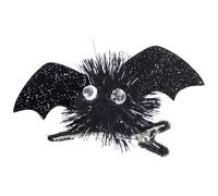 Horquilla de pelo con forma de murciélago de felpa que llama la atención para niñas, carnaval, trenzas, fotografía, horquilla