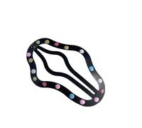 Horquilla de pelo de puntos coloridos para adolescentes, pinza de pelo para niñas, para fotografía, para trenzas, múltiples formas a elegir