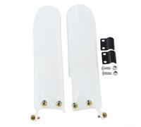 Horquilla de plástico de 27 cm, cubierta de motocicleta todoterreno | Se adapta a bicicletas de 110 a 160 cc, longitud de 24 cm, opción en blanco o negro, protege las horquillas delanteras del