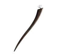 Horquilla de plata pura S925 para mujer y hombre, estilo retro, de madera de ébano, magnolia, estilo chino, Hanfu, accesorios para el cabello, joyería