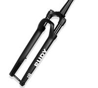 Horquilla De Suspensión De Bici De Carretera Gravel 700C Viaje 50mm Freno De Disco 1-1/2" Cónico Horquilla Delantera De Bici BTT Horquilla De Aire XC Eje De 12mm HL(Matte Black)