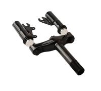 Horquilla de suspensión Delantera de 10 Pulgadas for Disco de Freno, Soporte de Acero de aleación, Motocicleta, MTB, Bicicleta, Scooter Eléctrico, Amortiguador de Tubo Delantero